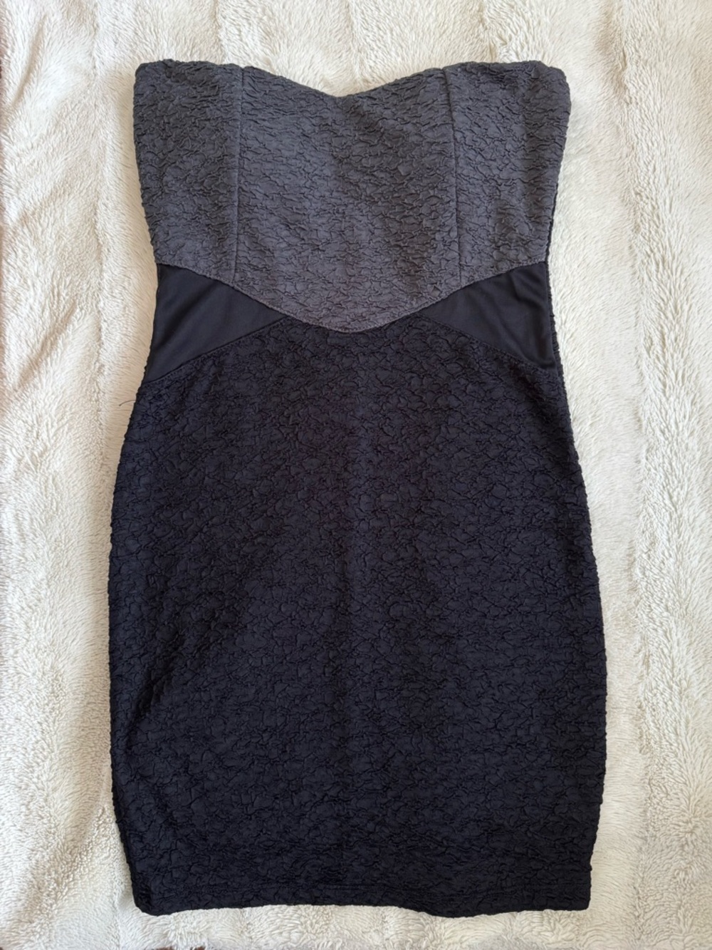 Strapless Black Bodycon Dress